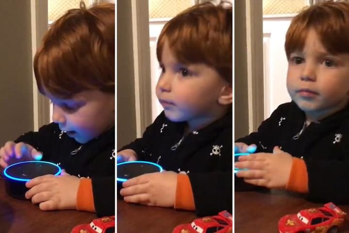 Shocking moment Amazon's Alexa starts spouting crude porno messages to toddler