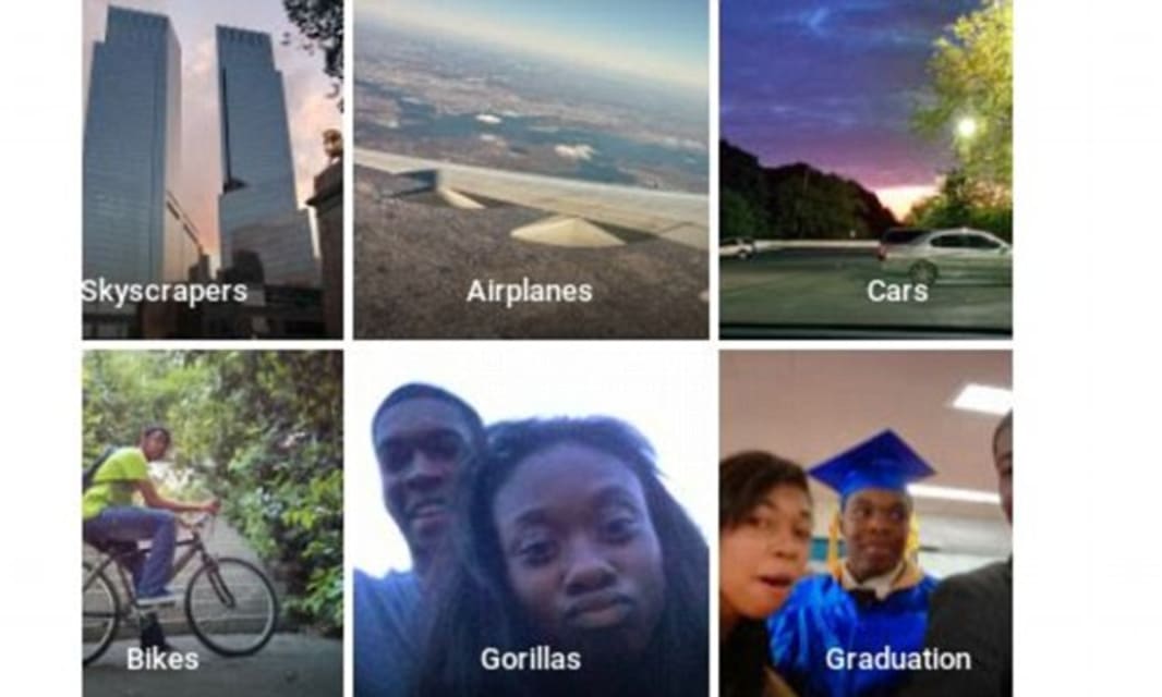 L'application Google Photos identifie Jacky Alcine noir et son ami comme des GORILLES