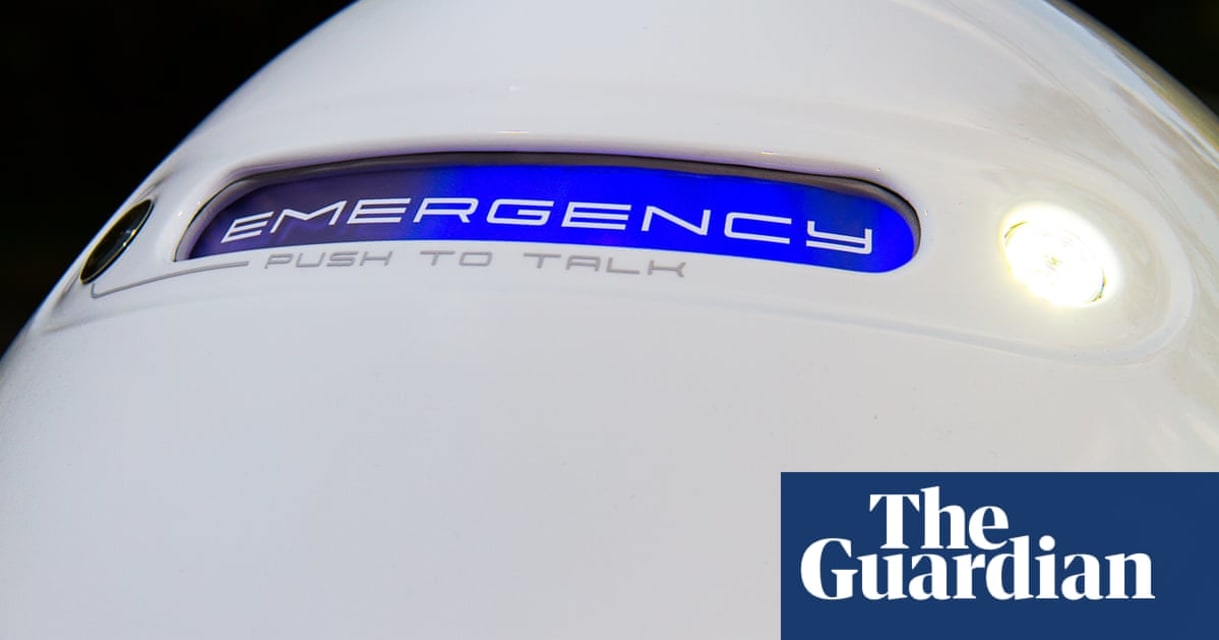 Robot cop found face down in office-block fountain