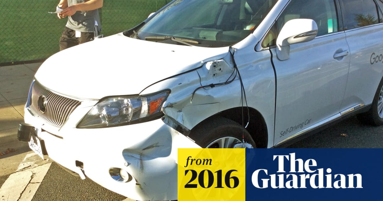 Google self-driving car caught on video colliding with bus