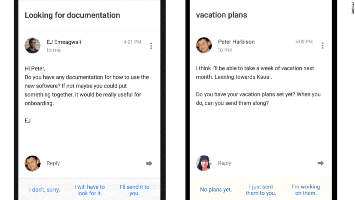 New Gmail feature scans your emails and suggests replies