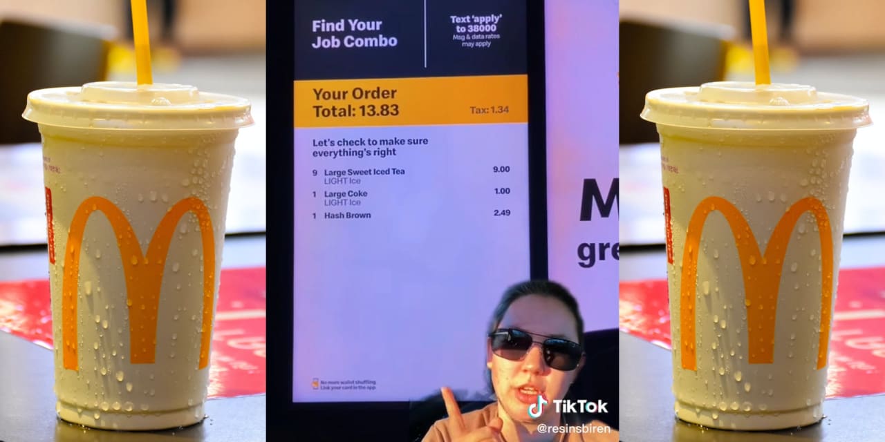 'This is exactly why a person should take your order': Customer says McDonald's AI accidentally added 9 sweet teas to her order