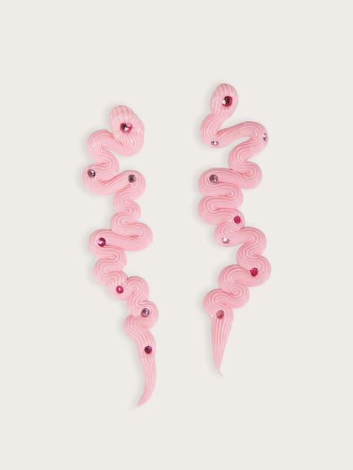 Photo de la pièce Boucles silicone roses diamants roses disponible à la location en ligne ou dans notre showroom à Paris