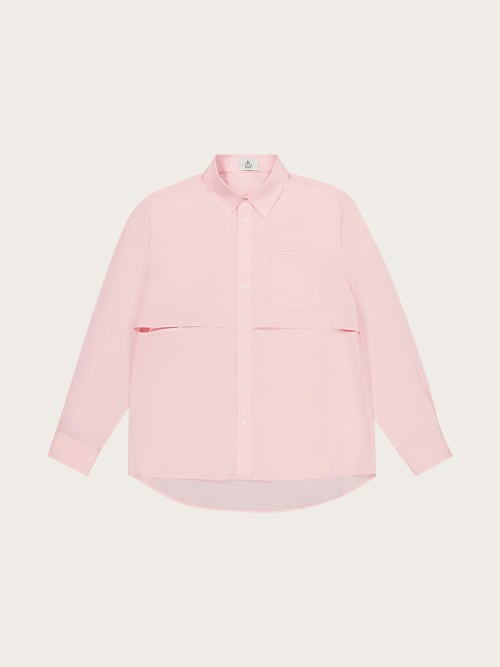 Photo de la pièce Chemise fendue rose  disponible à la location en ligne ou dans notre showroom à Paris