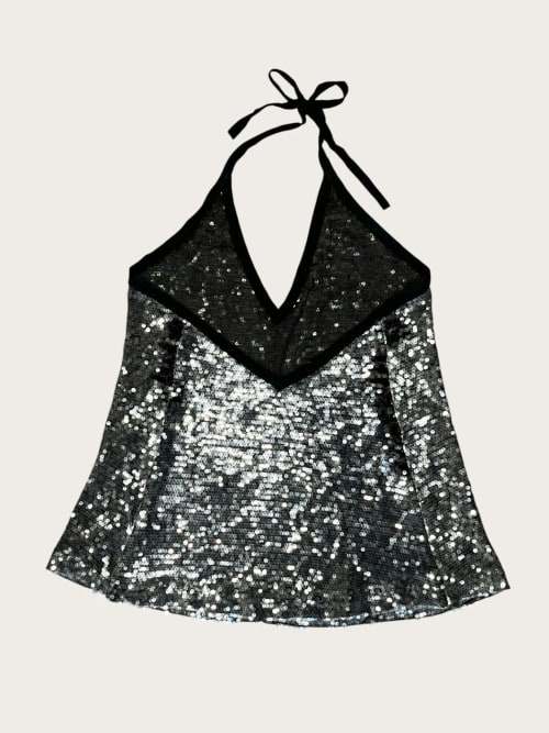 Photo de la pièce Débardeur à sequins disponible à la location en ligne ou dans notre showroom à Paris