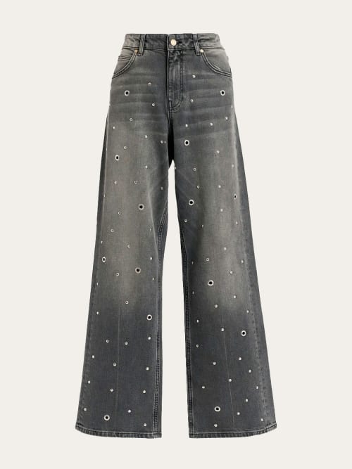 Photo de la pièce Jean flair à oeillets disponible à la location en ligne ou dans notre showroom à Paris