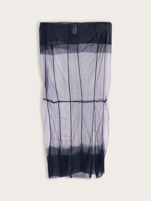 Photo de la pièce Jupe longue transparente disponible à la location en ligne ou dans notre showroom à Paris