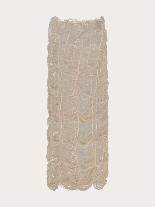 Photo de la pièce Jupe longue transparente disponible à la location en ligne ou dans notre showroom à Paris