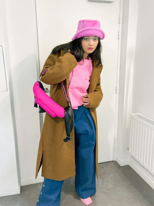 Photo de la pièce Manteau Camel disponible à la location en ligne ou dans notre showroom à Paris