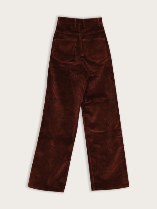 Pantalon Coupe Large en Velours