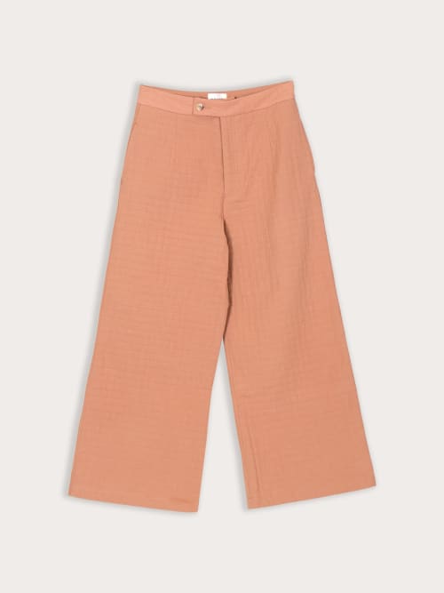 Pantalon Jupe Culotte Gaufré