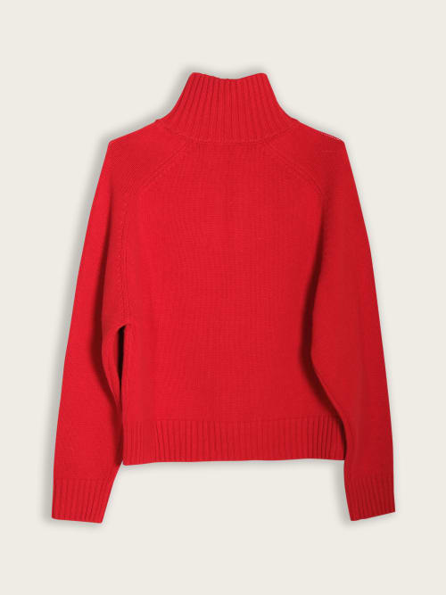 Pull en Cachemire Rouge