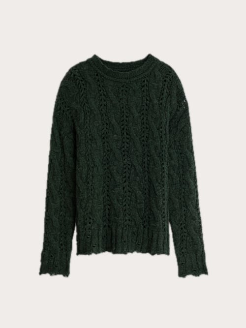 Photo de la pièce Pull en maille vert  disponible à la location en ligne ou dans notre showroom à Paris