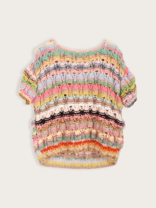 Photo de la pièce Pull manches courtes en mailles texturé  disponible à la location en ligne ou dans notre showroom à Paris