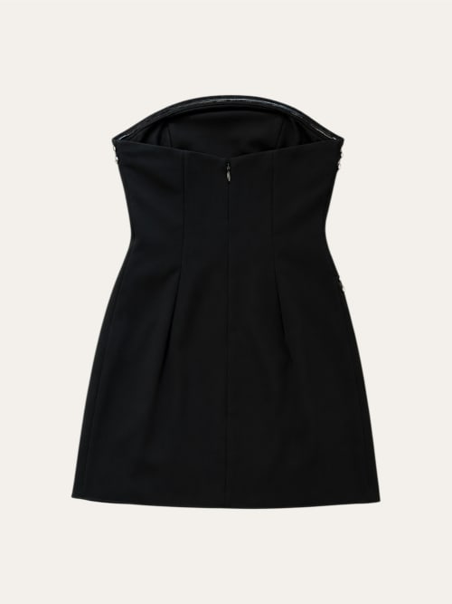 Photo de la pièce Robe bustier noire avec brillants disponible à la location en ligne ou dans notre showroom à Paris