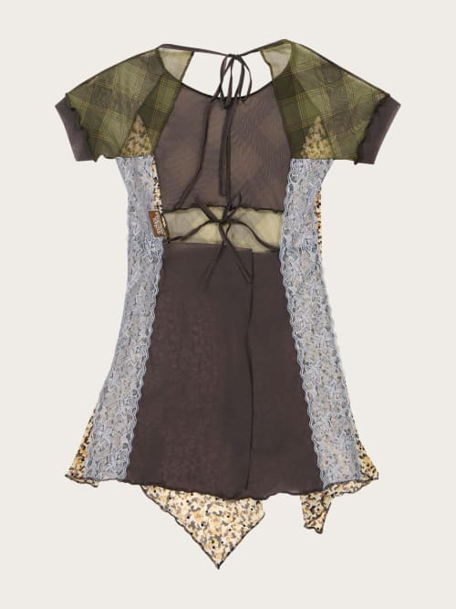 Photo de la pièce Robe dos nu multi imprimés  disponible à la location en ligne ou dans notre showroom à Paris