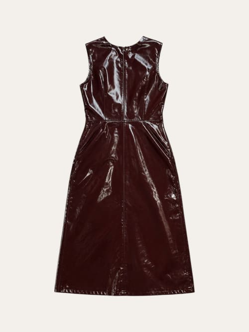 Photo de la pièce Robe en cuir Marron disponible à la location en ligne ou dans notre showroom à Paris