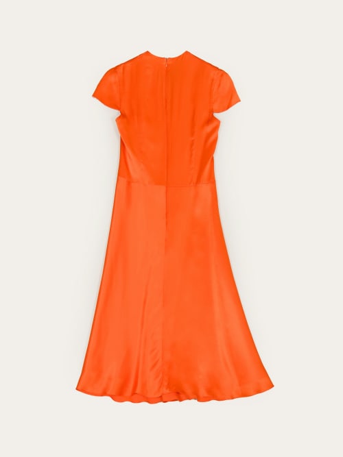 Robe en Soie Orange