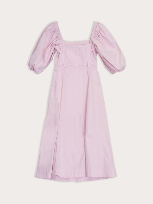 Robe Ganni en Toile de Coton Rose