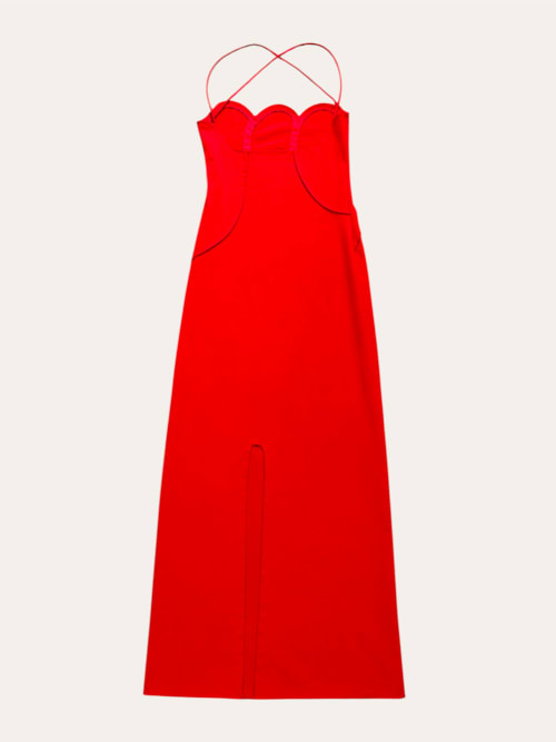 Photo de la pièce Robe longue col corset disponible à la location en ligne ou dans notre showroom à Paris