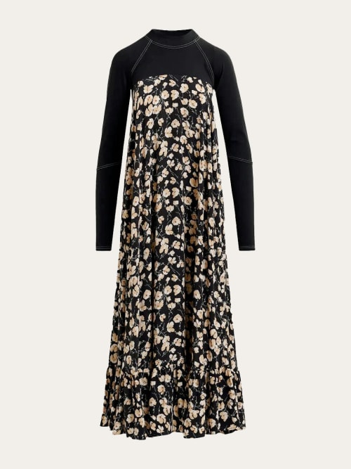Photo de la pièce Robe longue fleurie  disponible à la location en ligne ou dans notre showroom à Paris