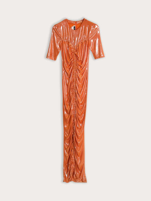 Robe Longue Rotate Orange