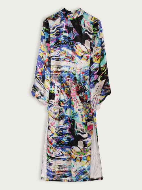 Photo de la pièce Robe psychédélique  disponible à la location en ligne ou dans notre showroom à Paris