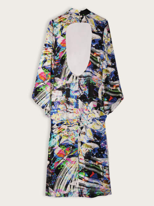Photo de la pièce Robe psychédélique  disponible à la location en ligne ou dans notre showroom à Paris