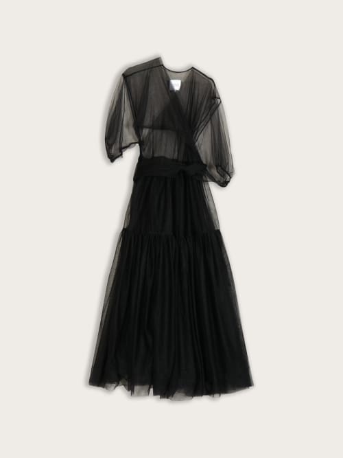 Photo de la pièce Robe Résille Noire disponible à la location en ligne ou dans notre showroom à Paris