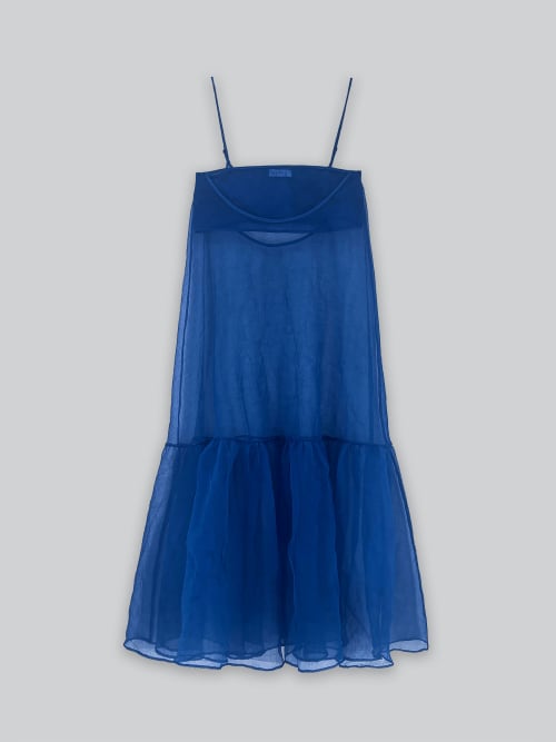 Photo de la pièce Robe tulle bleue  disponible à la location en ligne ou dans notre showroom à Paris