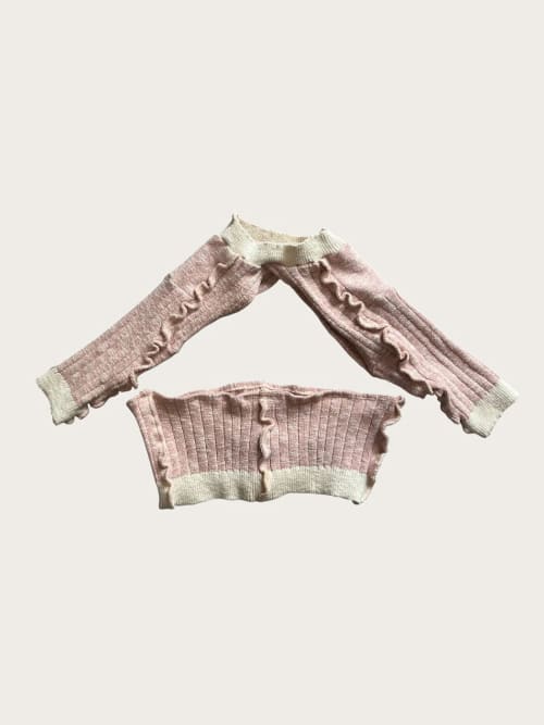 Photo de la pièce Set top rose et beige  disponible à la location en ligne ou dans notre showroom à Paris