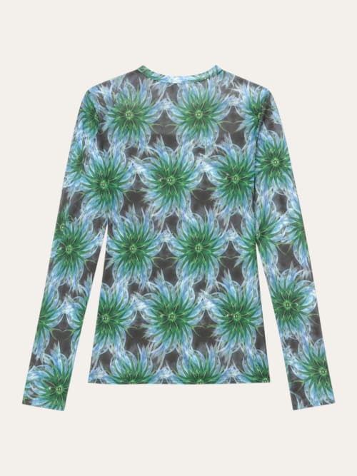 Photo de la pièce T-shirt mesh vert-brun disponible à la location en ligne ou dans notre showroom à Paris