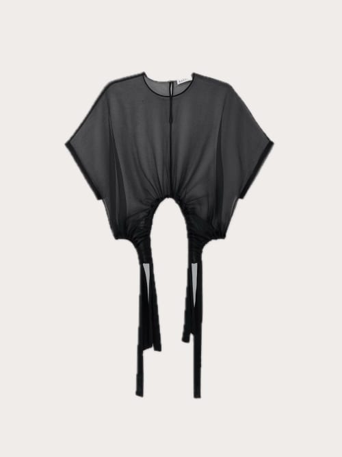 Photo de la pièce Top cape transparent  disponible à la location en ligne ou dans notre showroom à Paris