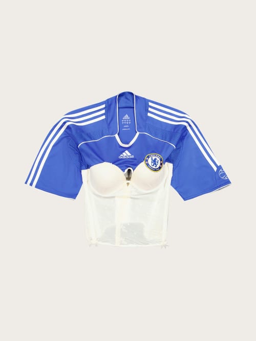 Photo de la pièce Top corset Chelsea FC disponible à la location en ligne ou dans notre showroom à Paris