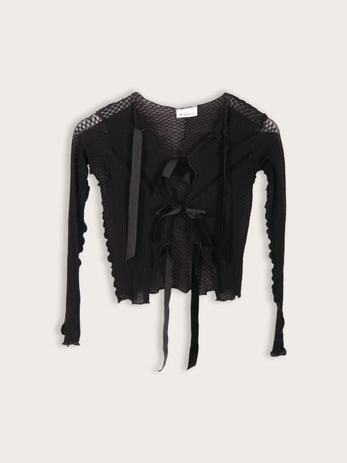 Photo de la pièce Top manches longues à nœuds  disponible à la location en ligne ou dans notre showroom à Paris