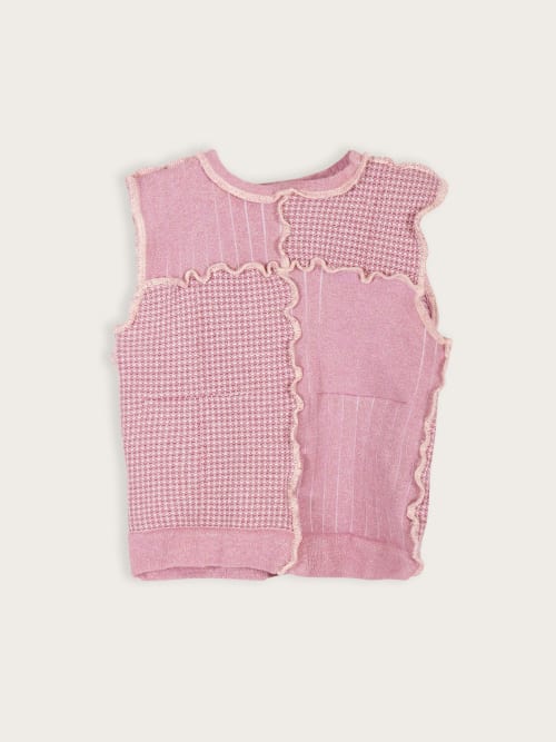 Photo de la pièce Top patchwork rose pailleté disponible à la location en ligne ou dans notre showroom à Paris