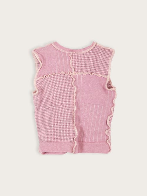 Photo de la pièce Top patchwork rose pailleté disponible à la location en ligne ou dans notre showroom à Paris