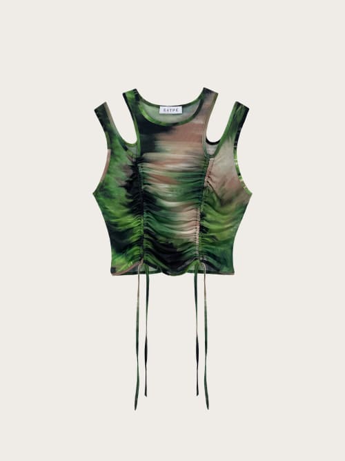 Photo de la pièce Top transparent à cordages disponible à la location en ligne ou dans notre showroom à Paris