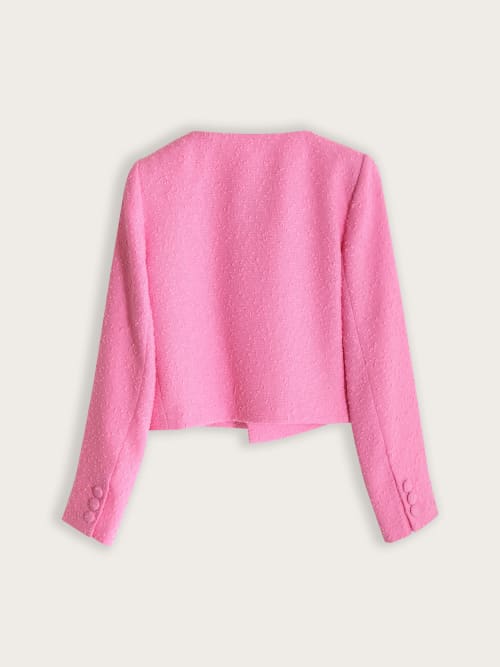 Veste Crop Rose