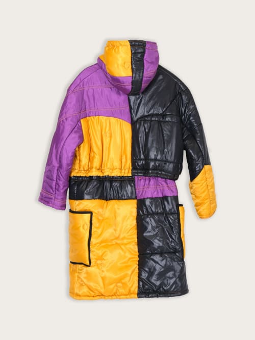 Veste Longue Techwear Orange et Violet