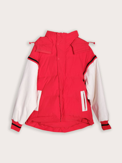 Veste Teddy Rouge