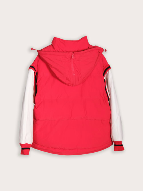 Veste Teddy Rouge