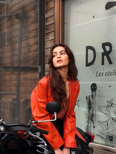 Photo du look Biker Vinyl Orangé 