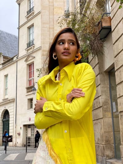 Photo du look Popeline et Dentelle Jaune Destroy