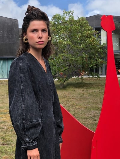 Photo du look Schoolgirl en Denim Noir