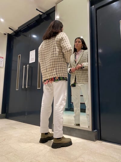 Photo du look Veste Isabel et Fleurs