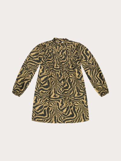 Photo du produit Robe Ganni Imprimé Zèbre en Popeline de Coton 