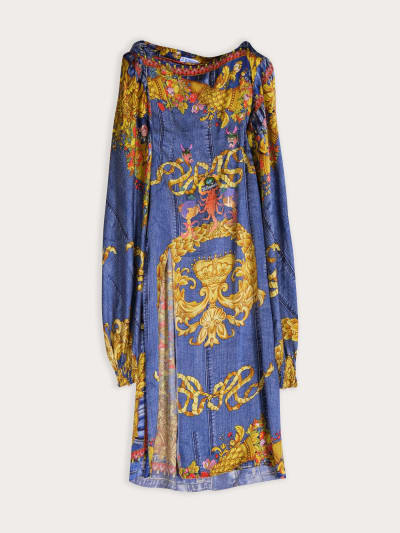 Photo du produit Robe Maxi à Motifs Baroques