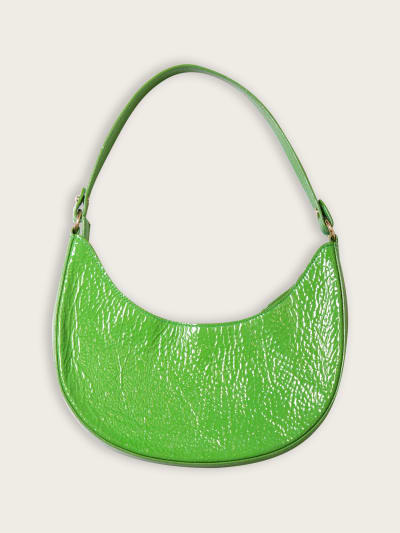 Photo du produit Sac Baguette en Cuir Vert Pomme Vernis