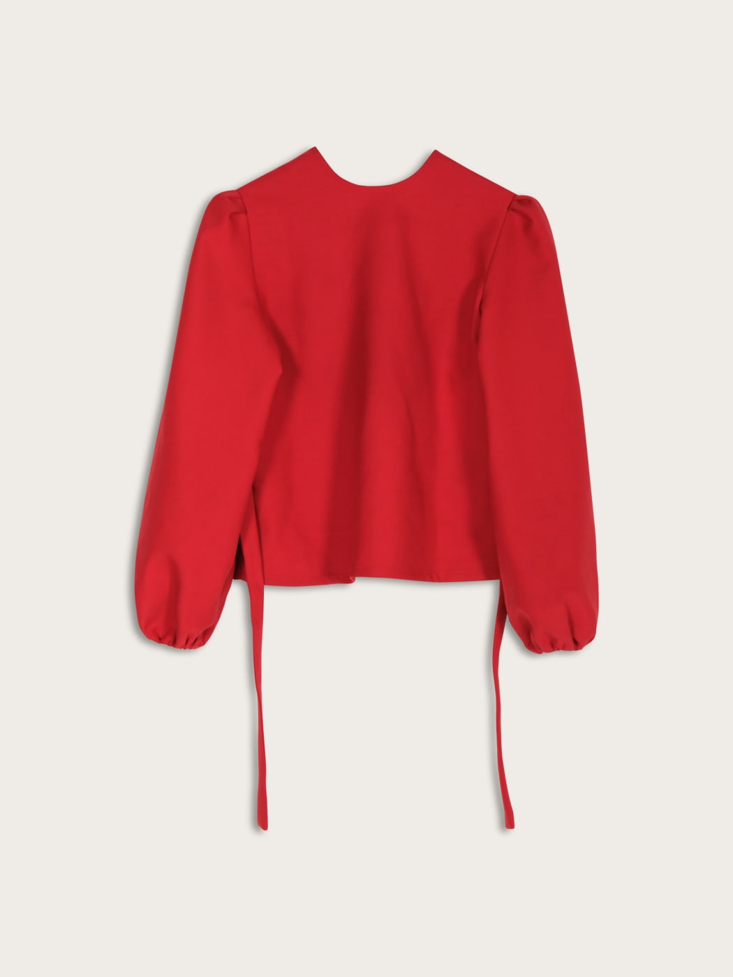 Photo secondaire du produit Blouse à nœuds rouge  de la marque Suzel